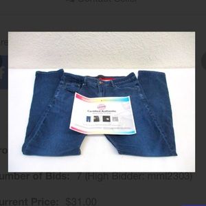 Authentic Prada Blue Skinny Jeans